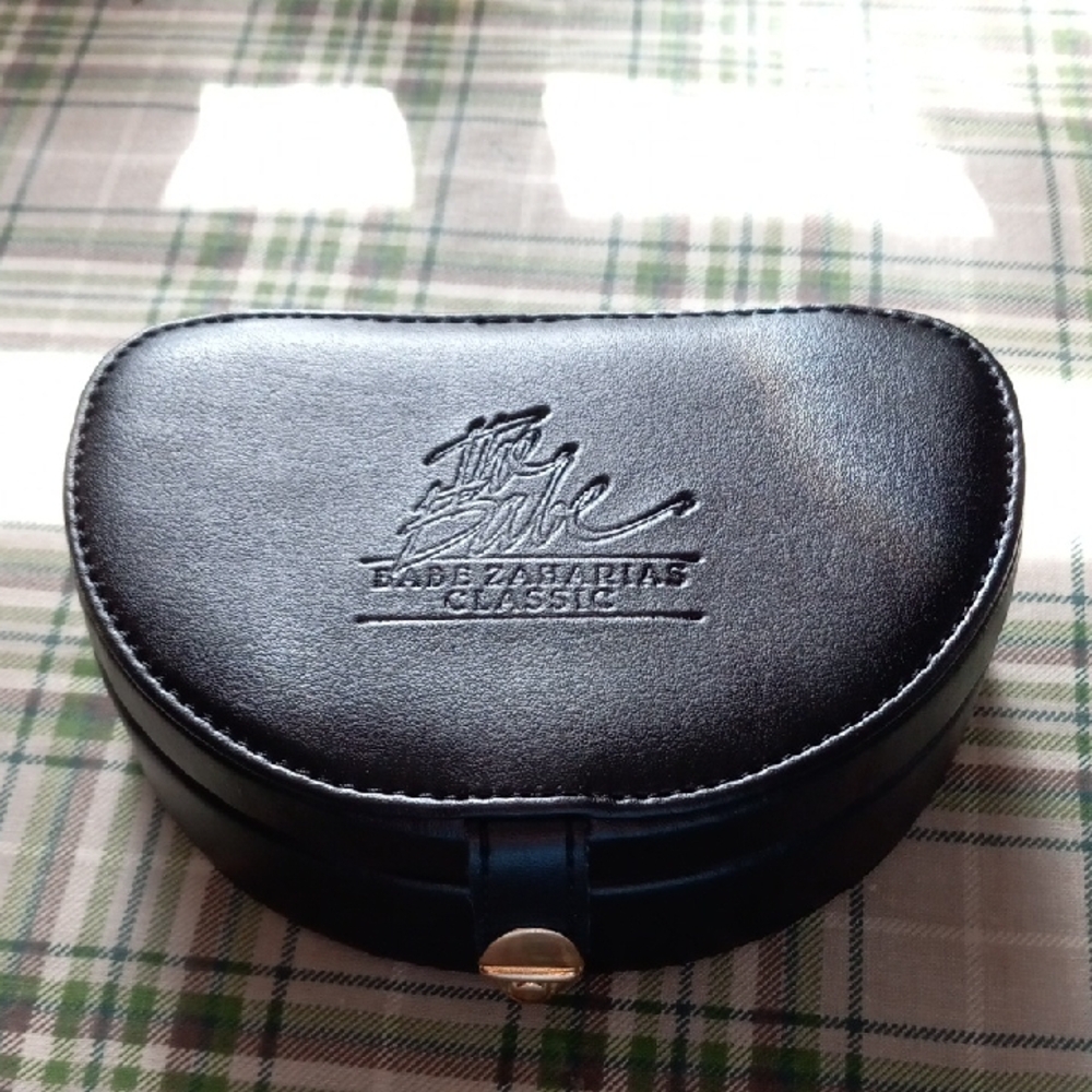 EUC! Black Leather Jewelery Case Ebossed 'The Babe - Babe Zaharias Classic'